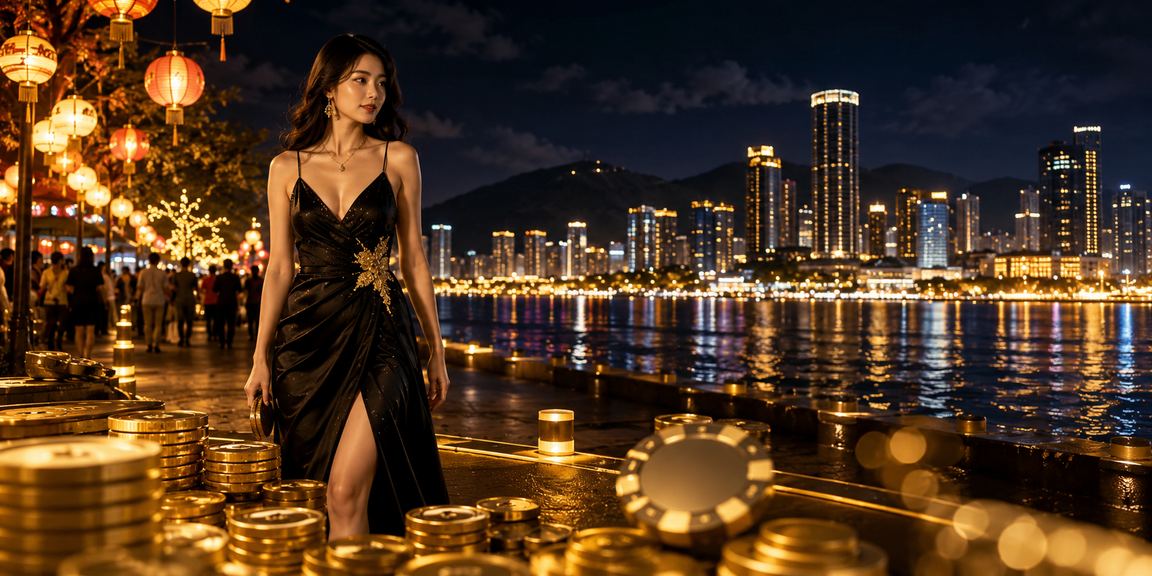 Chợ đêm Quy Nhơn với trò bài minh họa nhóm casino và game bàn
